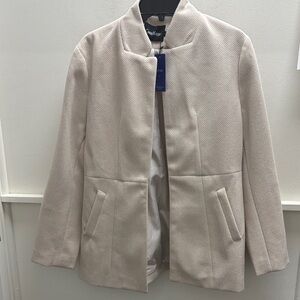 Chou Yatou Women's Cream Herringbone Blazer- NWT